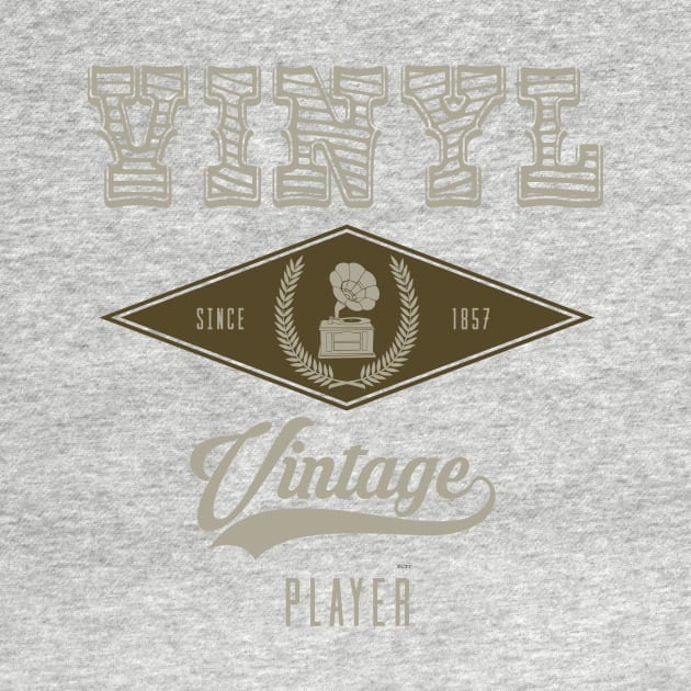 Modern Vintage Phonograph Vinyl Style by shirtontour